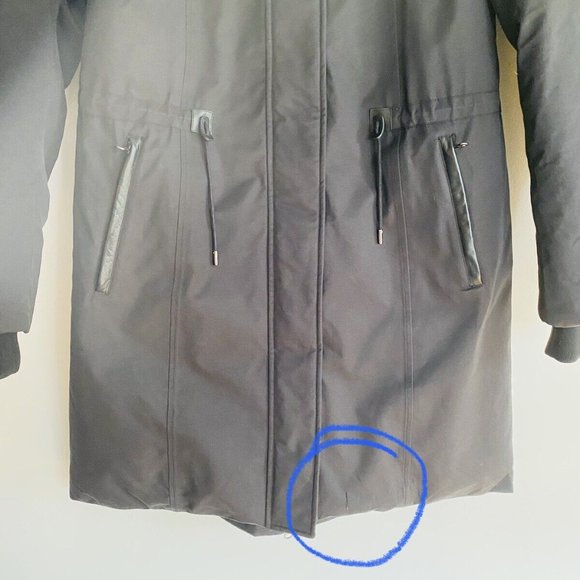 Mackage Enia L Lavish Fur Trim Down Coat Large Black WARM! Womens - Picture 10 of 10